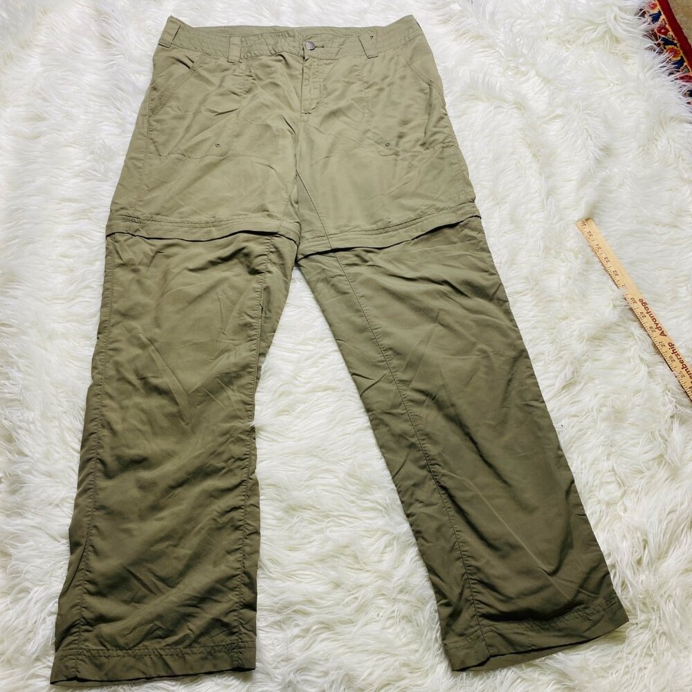 Columbia Zip Pant Womens 14 Titanium Omni Dry Convertible Pants Brown